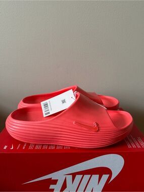 Nike REACTX REJUVEN8 Slide Hot Lava Pink HV4484-801 Women’s Size 12